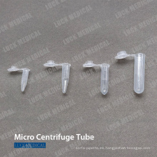 Tubo de micro centrífuga desechable MCT
